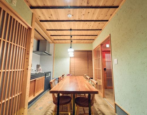 京町屋らしいダイニングルーム