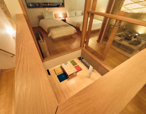 2階から見たリビングエリア