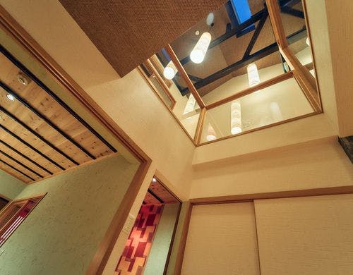 1階から2階への吹き抜け