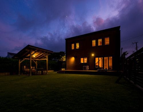 204平米の広々芝生ドッグラン