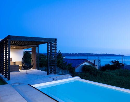 19 Praha House Night Pool Terrace