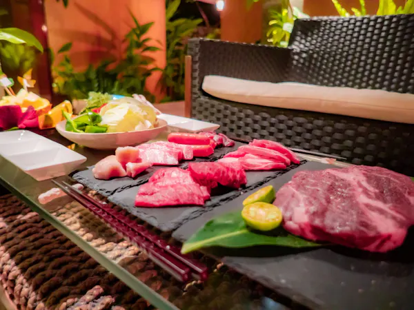 【水庭でBBQ】星空と水庭が奏でる空間で1日1組限定BBQプラン【朝・夕付き】