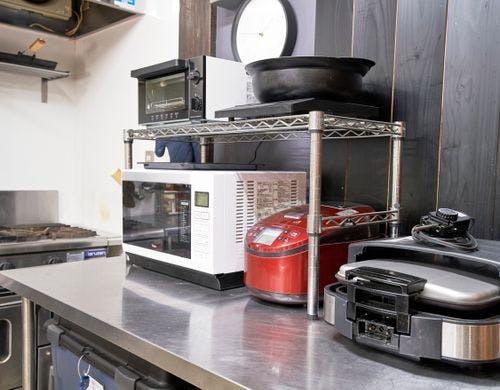 キッチンに備え付けのキッチン家電