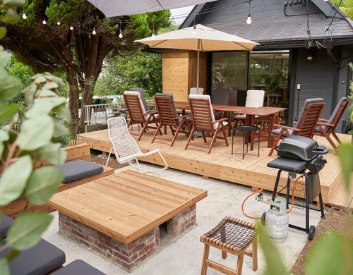 オプションのグランピングBBQスペース