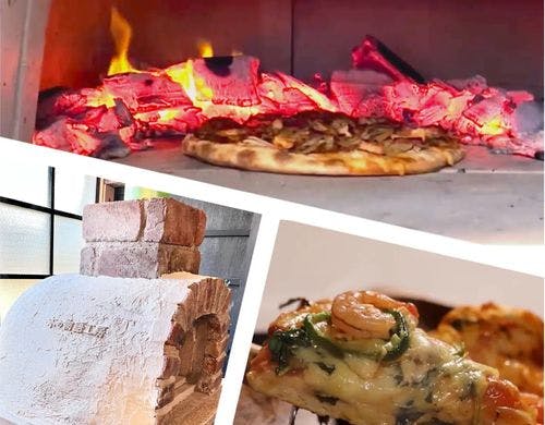 ピザ作りの道具を用意しています。