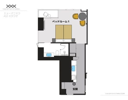 フロアプラン402　スタジオ