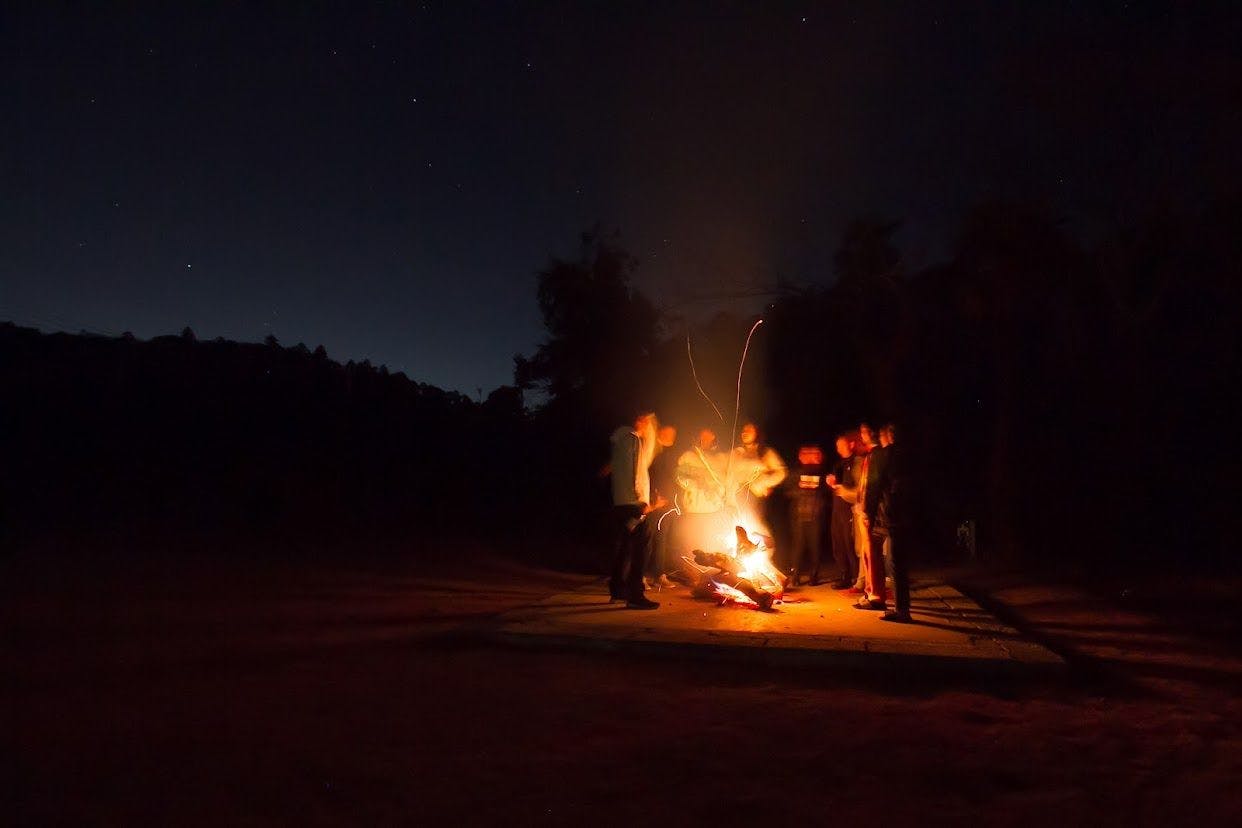 いすみの満天の星空の下での焚火は最高です