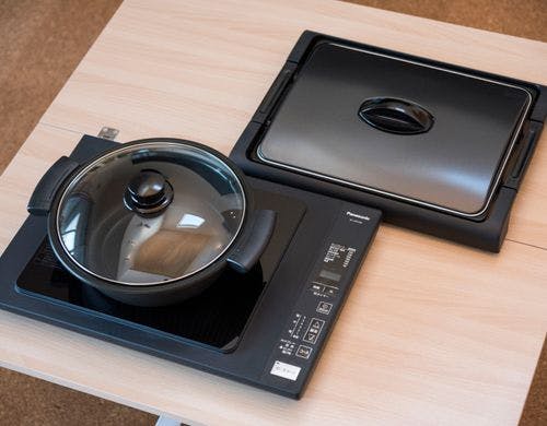 IHヒーター　ホットプレートと鍋付き