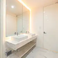 洗面&乾燥機付き洗濯機完備