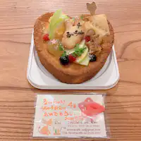 ワンちゃん用バナナスポンジケーキ。