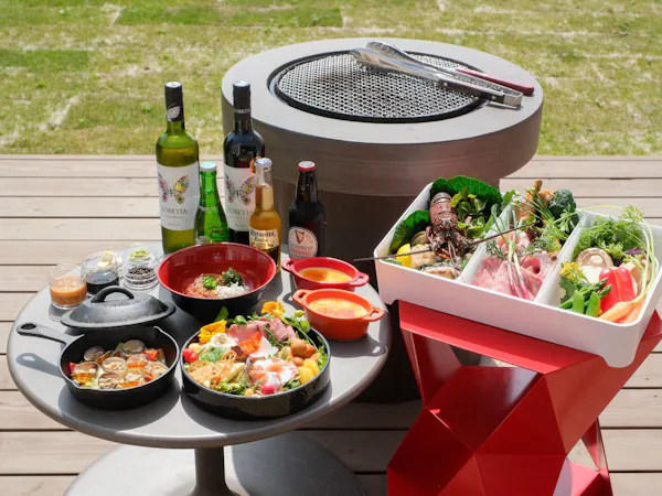 【早割30】夕景を望む地元食材使用の1番人気BBQ&オールインクルーシブをお得に満喫(1泊2食)