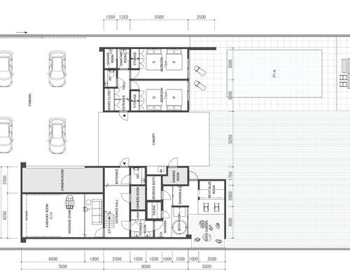 1F間取り図（英語）
