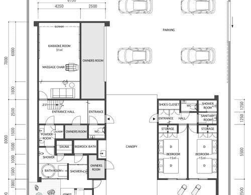 1F間取り図（英語）