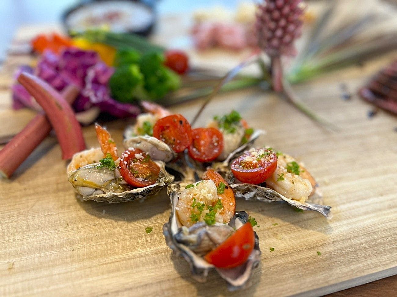 บาร์บีคิวเนื้อวากิว A5 และอาหารทะเลโดยเชฟส่วนตัว