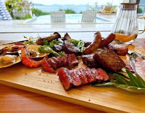 出張シェフによるA5黒毛和牛と海鮮BBQ