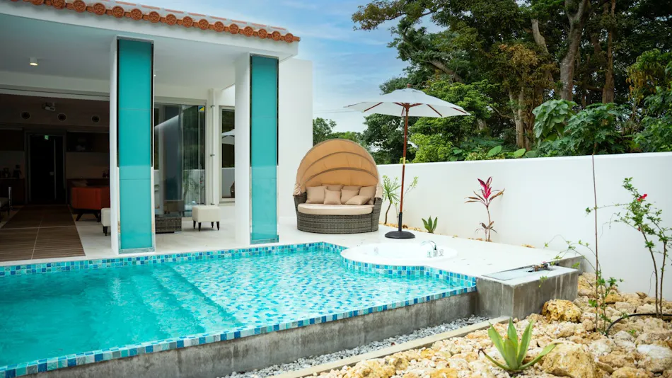 pool villa Sanrriott Okinawa Motobu