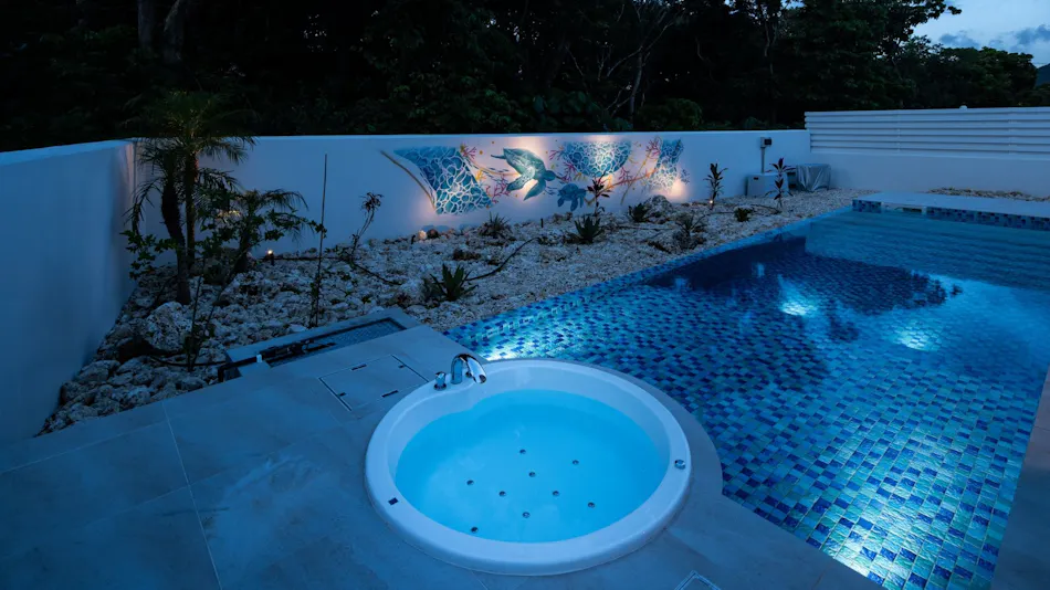 pool villa Sanrriott Okinawa Motobu