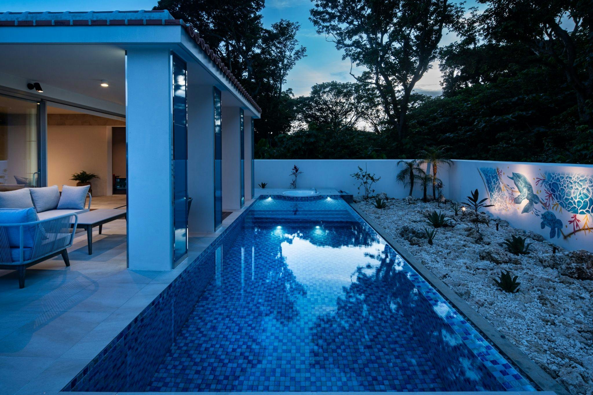 pool villa Sanrriott Okinawa Motobu