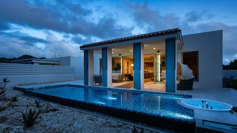 pool villa Sanrriott Okinawa Motobu
