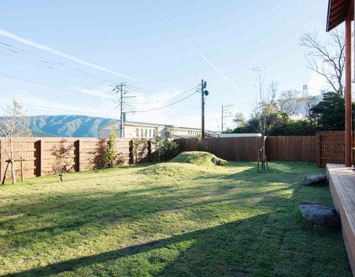 １棟２室。各室に約２００平米のドッグラン