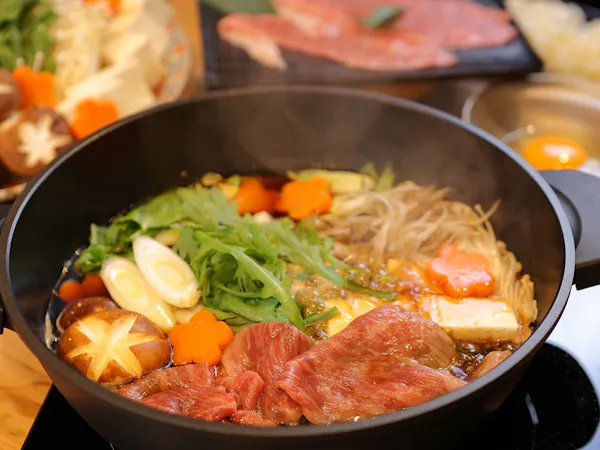 【冬季限定】地元食材尼子和牛セルフすき焼きプラン/和朝食付き