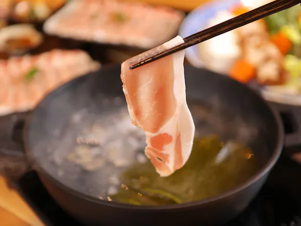 しじみ出汁で味わう奥出雲豚セルフしゃぶしゃぶプラン/和食付き
