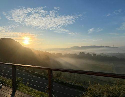 朝日に染まる絶景
