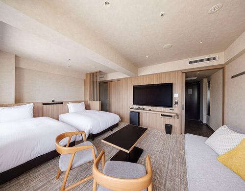 プレミアムツインルームの洗面台