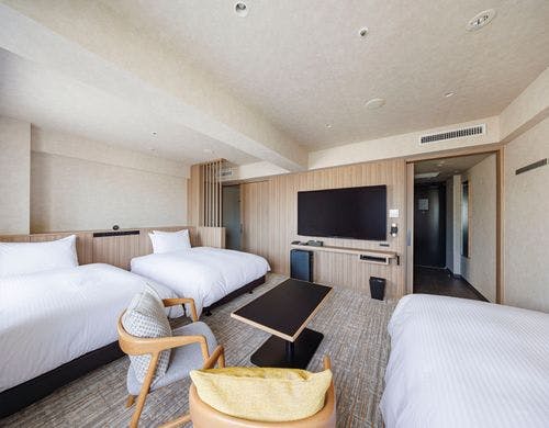 プレミアムツインルームの洗面台