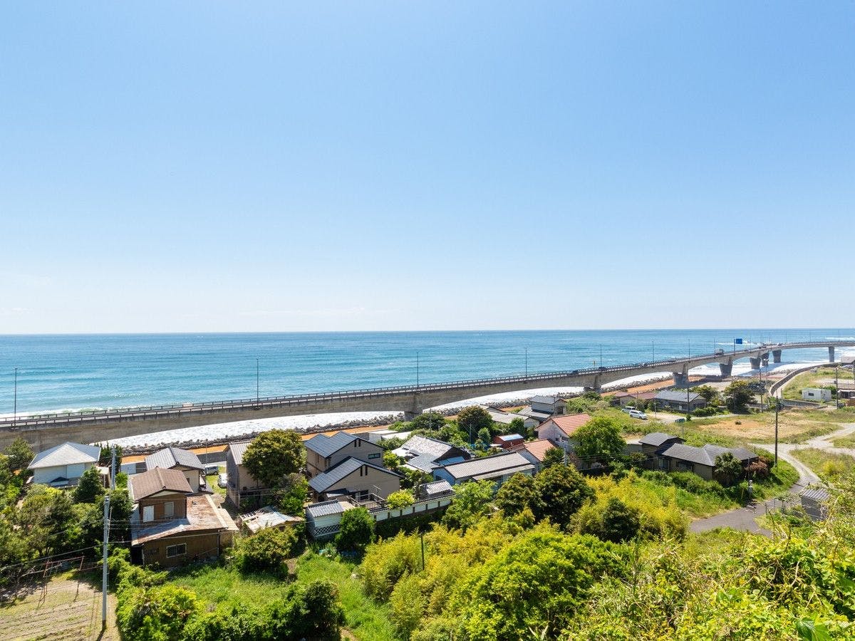 （眺望）日立駅から眺める海