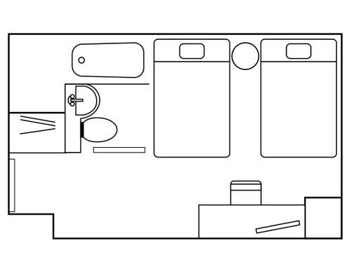 2ベッドルーム☆ツインエコノミー
