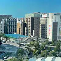 จาก Hakata Marui ไปทางสถานีขนส่งฮากาตะ (Hakata Bus Terminal)