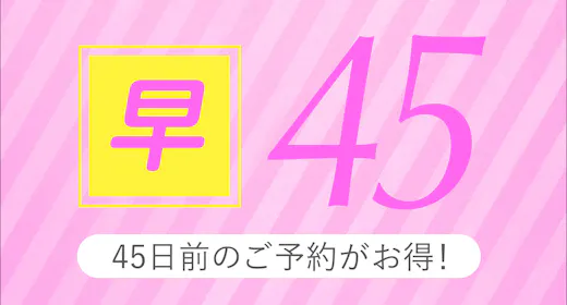 【早期割引45】早期予約でお得にSTAY<<朝食付き>>
