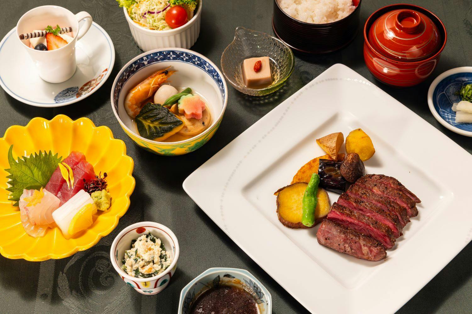 国産牛ステーキ御膳(イメージ)