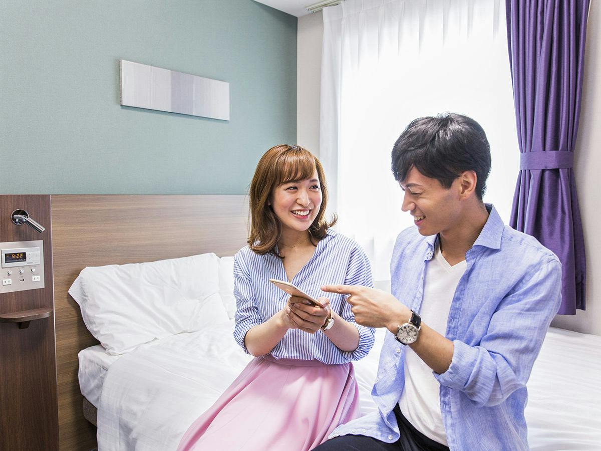 【平日限定ツインルームがお得】※地域のスイーツが無料で楽しめるライブラリーカフェ※※素泊まり