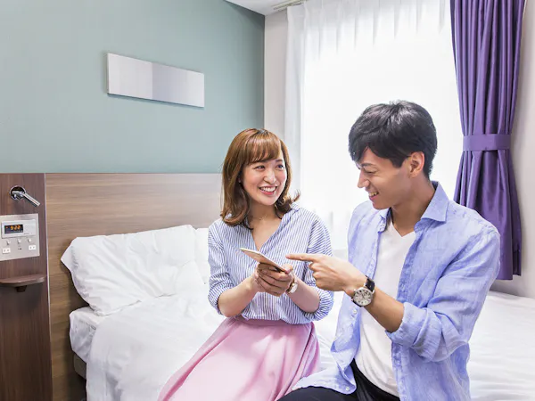 【平日限定ツインルームがお得】※地域のスイーツが無料で楽しめるライブラリーカフェ※※素泊まり