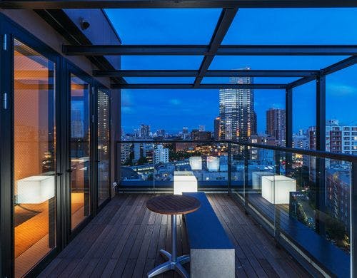 ペントハウスのテラス