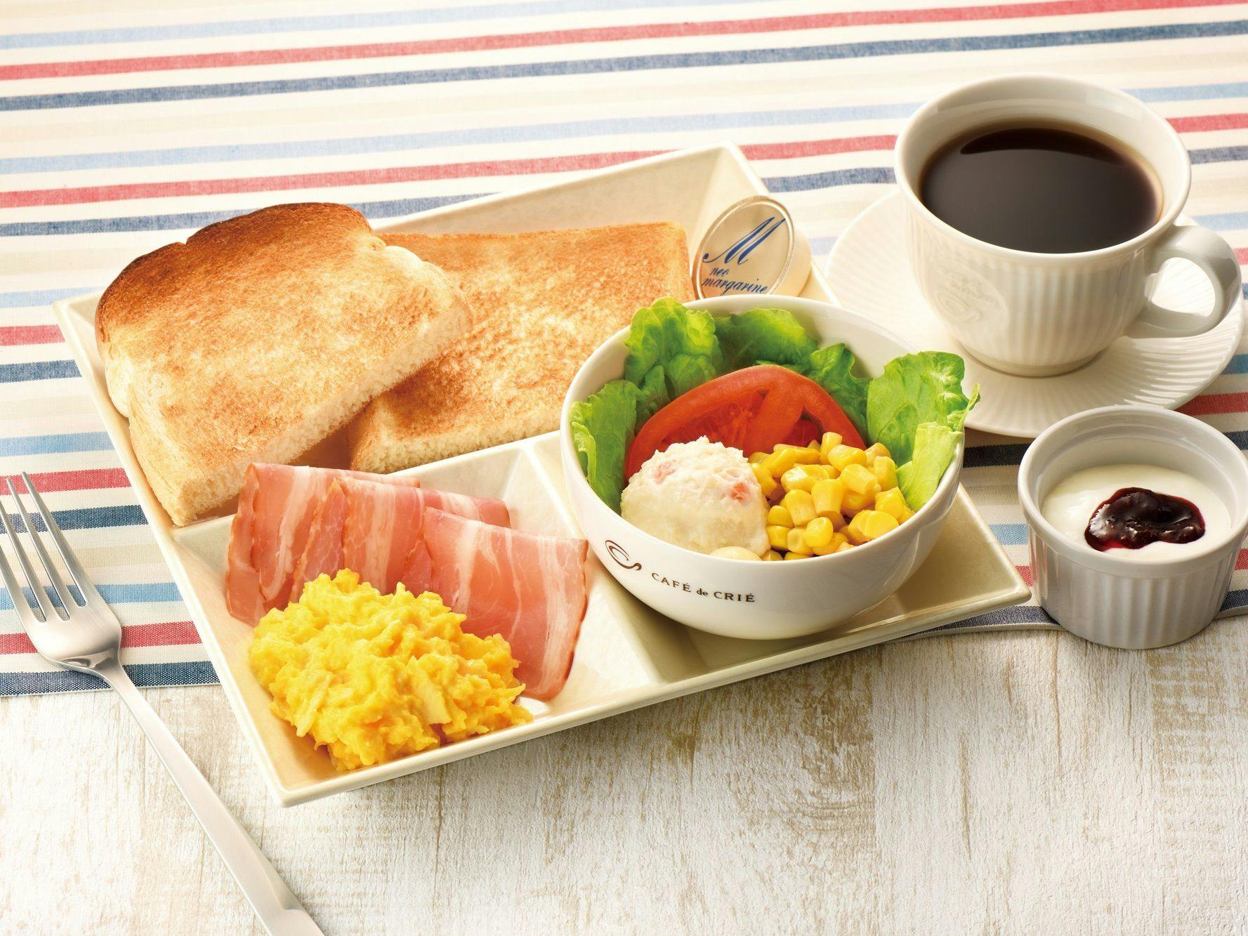 カフェ・ド・クリエのモーニングセット