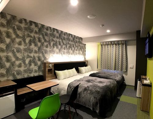 ツインルームＡ　23平米・130ｃｍ×2台