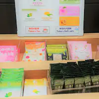 豊富なフリーアメニティ 1Fロビー