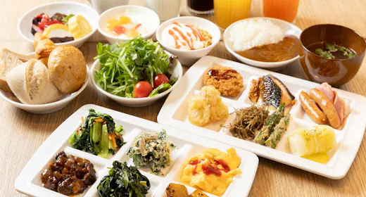 【朝食付】50種類の和洋ビュッフェ付!とんかつ専門店の「ヒレカツ」又は「ロース」が朝から食べ放題!