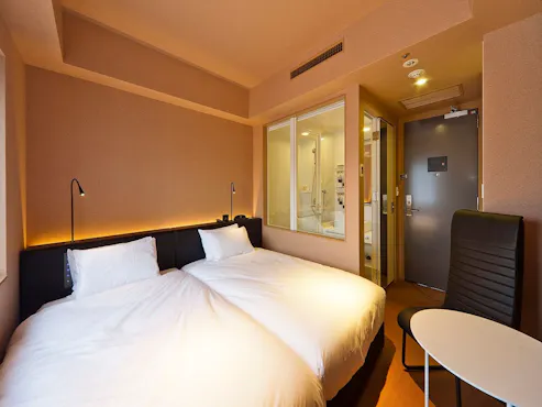 Twin A 【ห้ามสูบบุหรี่】 มีเพียงห้องอาบน้ำฝักบัว.