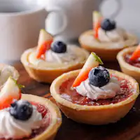 เพลิดเพลินกับทาร์ตผลไม้ที่แสนสุข