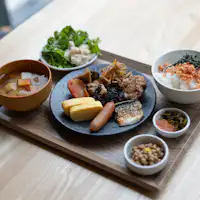 朝食バイキング 盛り付け例