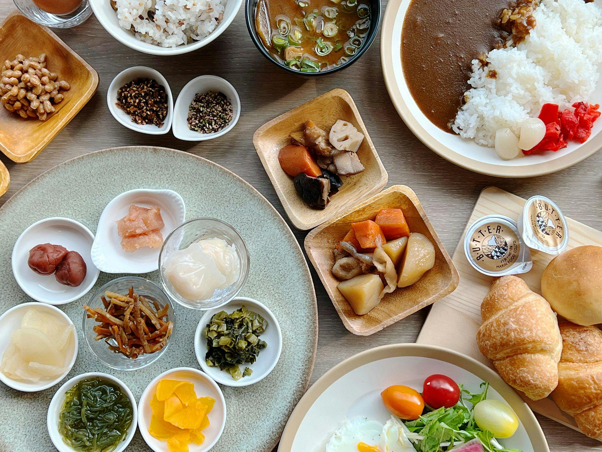 シェフの手作り朝食ブッフェ
