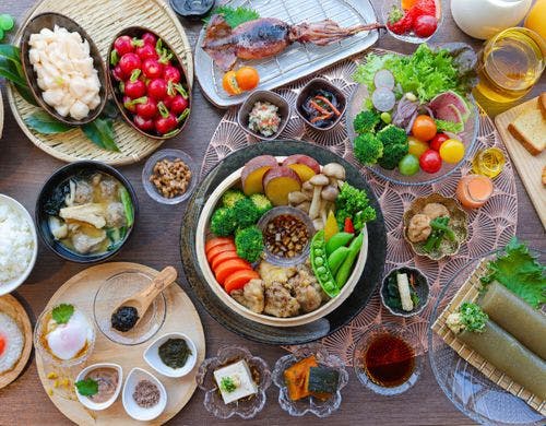 朝食集合