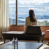 Pemandangan dari bilik gaya Jepun