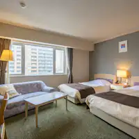 ห้องพักเตียงคู่กว้างขวาง