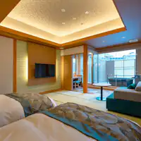 Western-style room with open-air bath