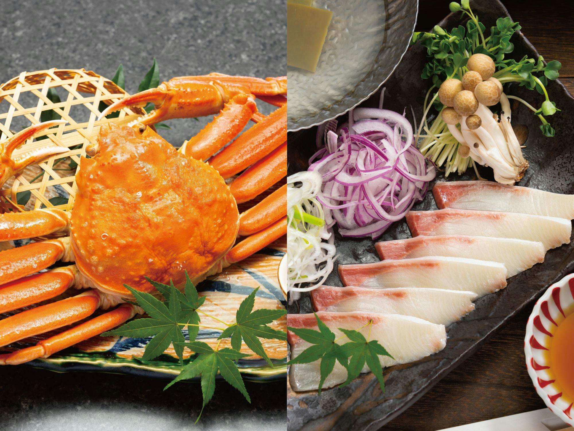 ชุดอาหารปูและปลาบุริ (ภาพตัวอย่าง)